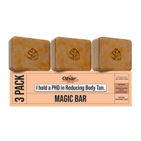 Ghar Soaps Sandalwood & Saffron Magic Brightening Bath Soap Bar 10.6 oz Pack of 3