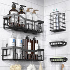 Pointax Rectangular Acrylic Bathroom Shelf Straight Transparent 18 Inch