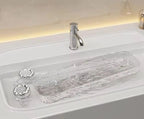 Pointax Rectangular Acrylic Bathroom Shelf Straight Transparent 18 Inch